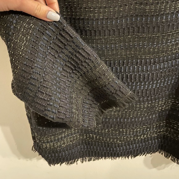 Zara Black Textured Dressy Top | 2 - Picture 6 of 6